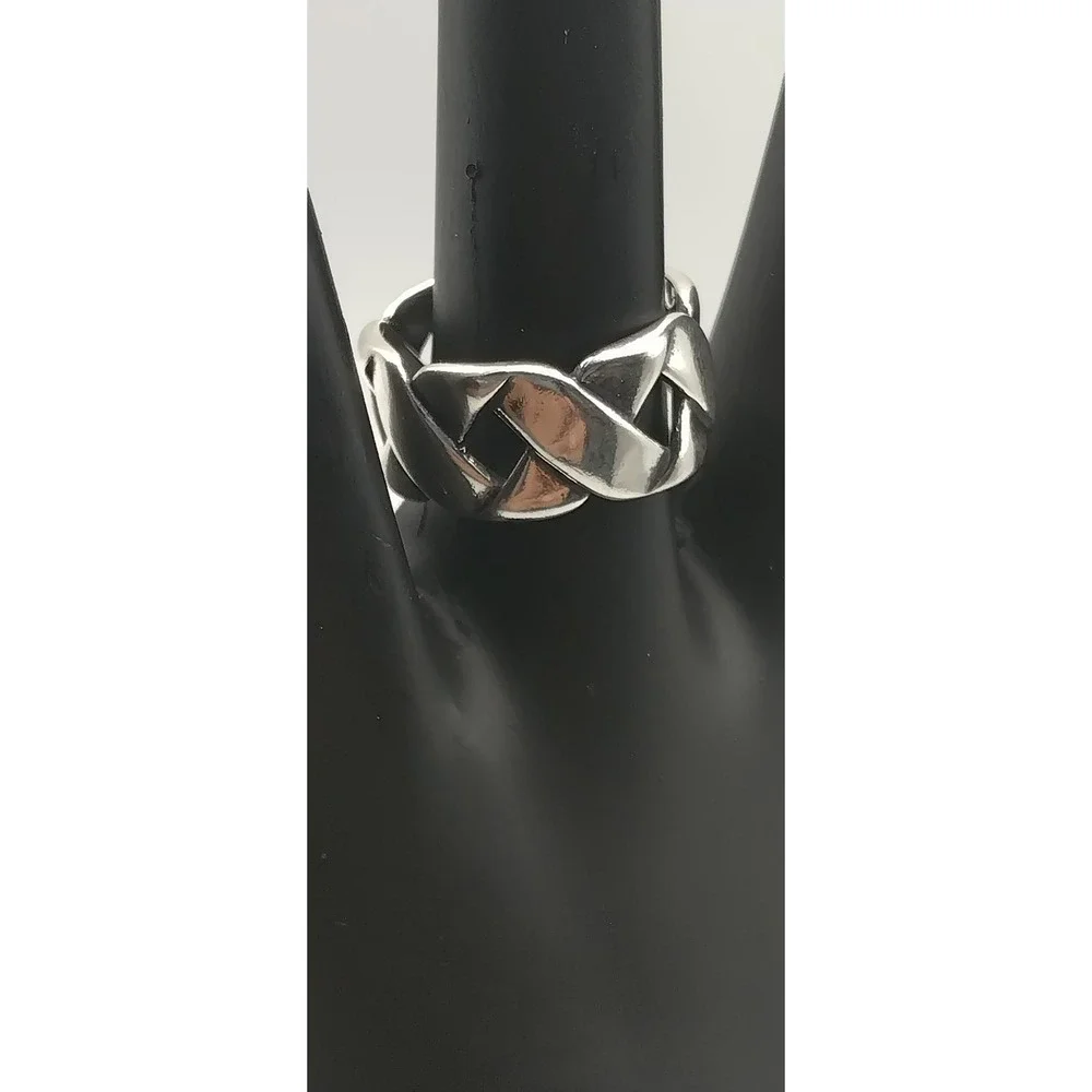 Style Braiding Design Ring, Silver 925‎ Size 6
